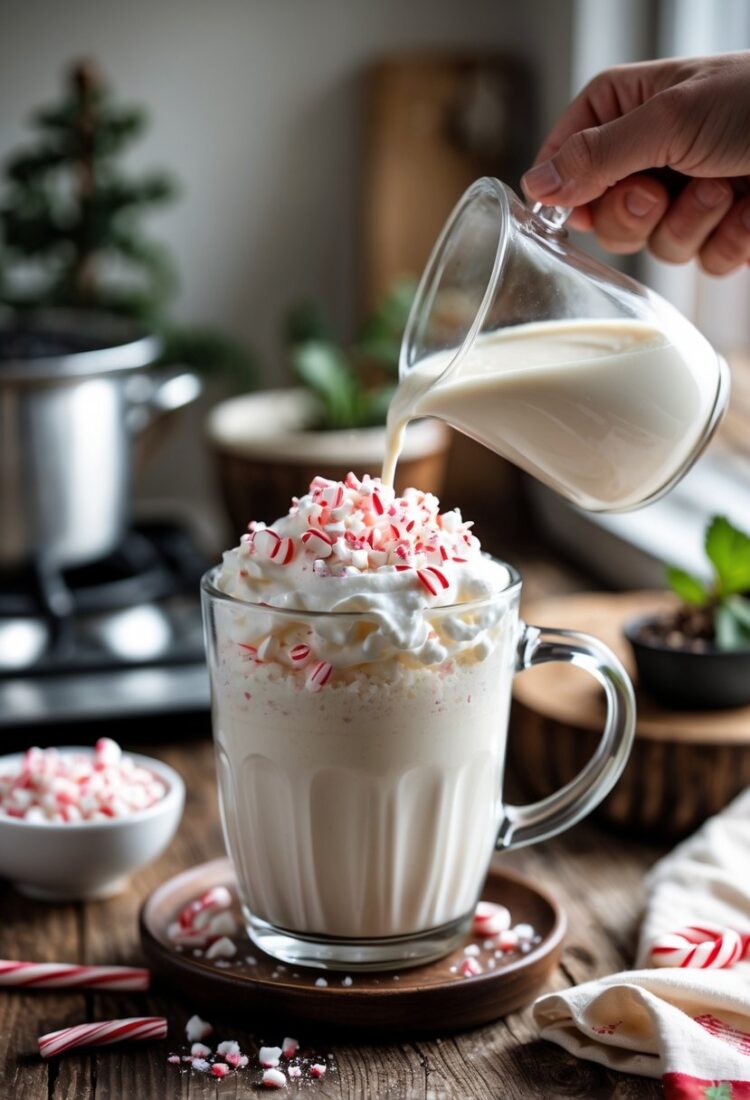 Peppermint White Hot Chocolate Recipe - Drinks Mix